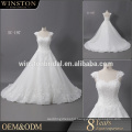 High Quality Latest ball gown wedding dress with sweetheart neckline vintage Strapless/Detachable one shoulder wedding dresses